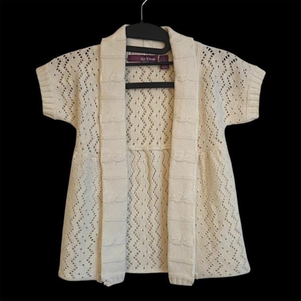 Epic Threads Beige Open Youth Cardigan Size Youth Small 5-6